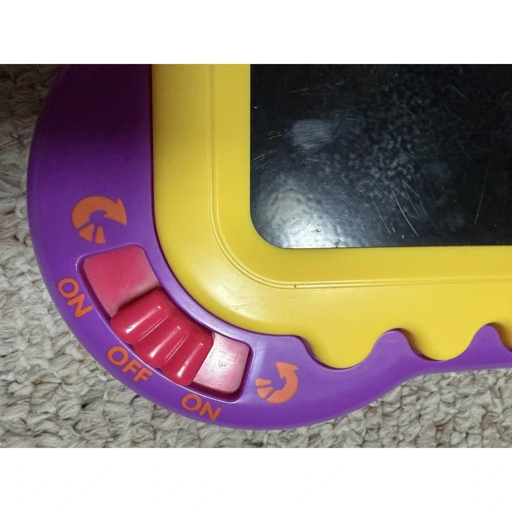 Vintage 1997 Tomy Magnetic Gear Board Toy Colorful Educational Spinning Gears